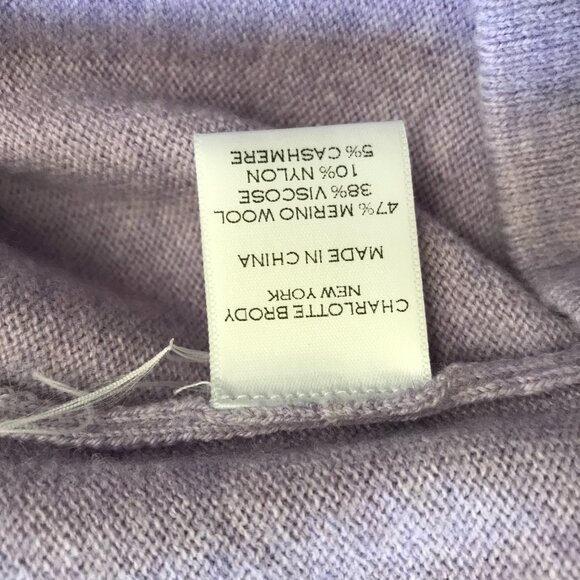 Charlotte Brody Perfect Crew Neck Sweater Womens XS Purple Long Sleeve Pullover - Picture 7 of 12